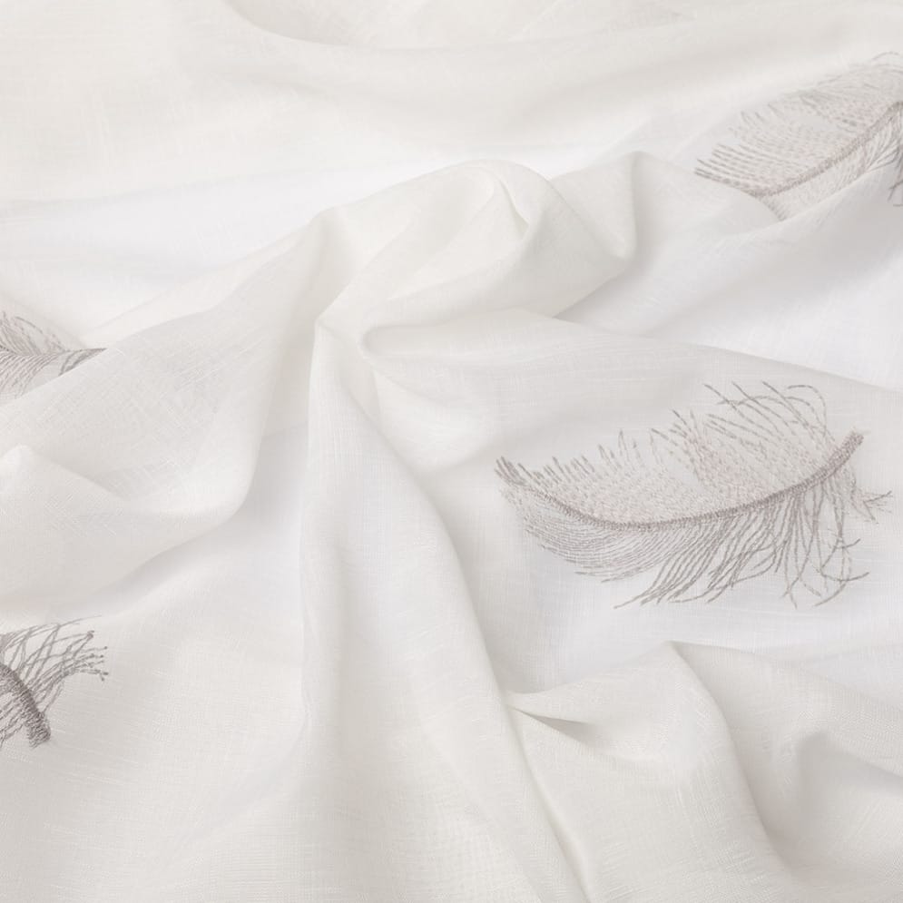 Plume -- Off White met Grijs -- 15