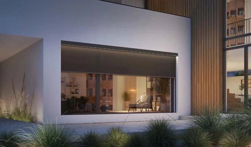 Sunshade Experts RS Smart LED: sfeerbeeld van de productfamilie, niet van de gekozen uitvoering.