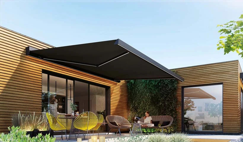 Sunshade Experts Scala: origineel leveranciersbeeld met illustratieve kleuren.