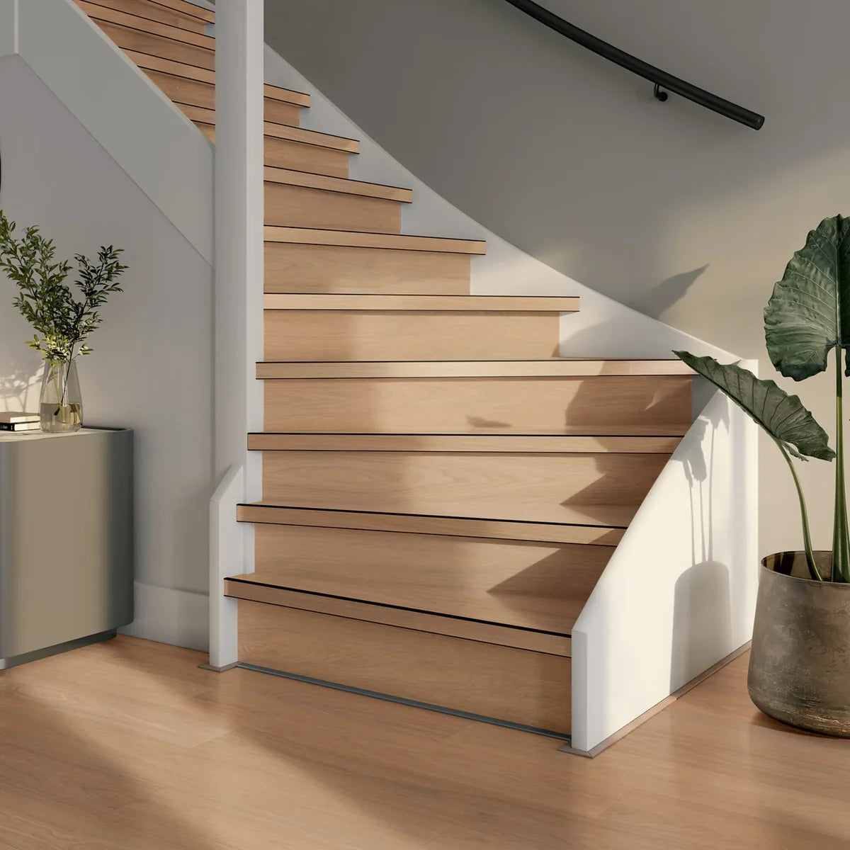 Traprenovatie met warme houttinten van Vivafloors