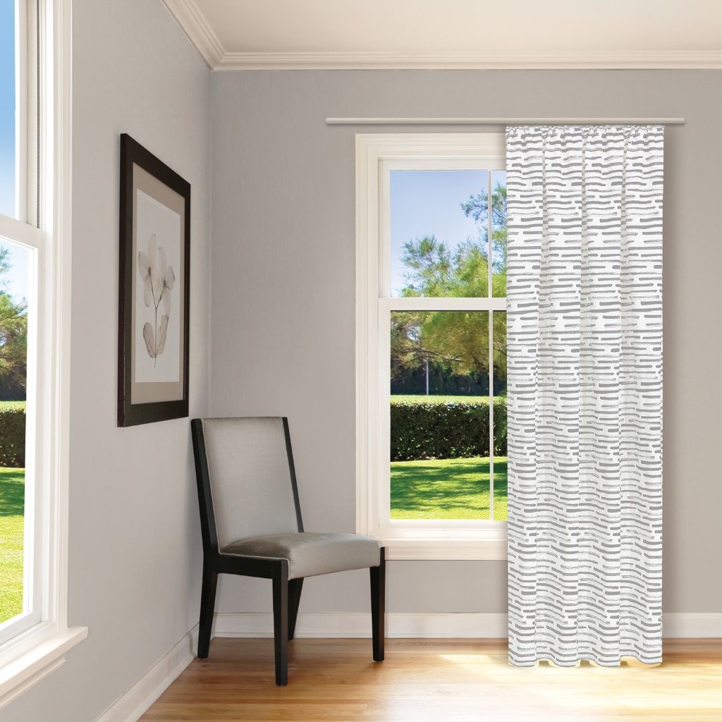 Gerster 40705 0840 lichtgrijs - 245 x 140 cm (hoogte x breedte)