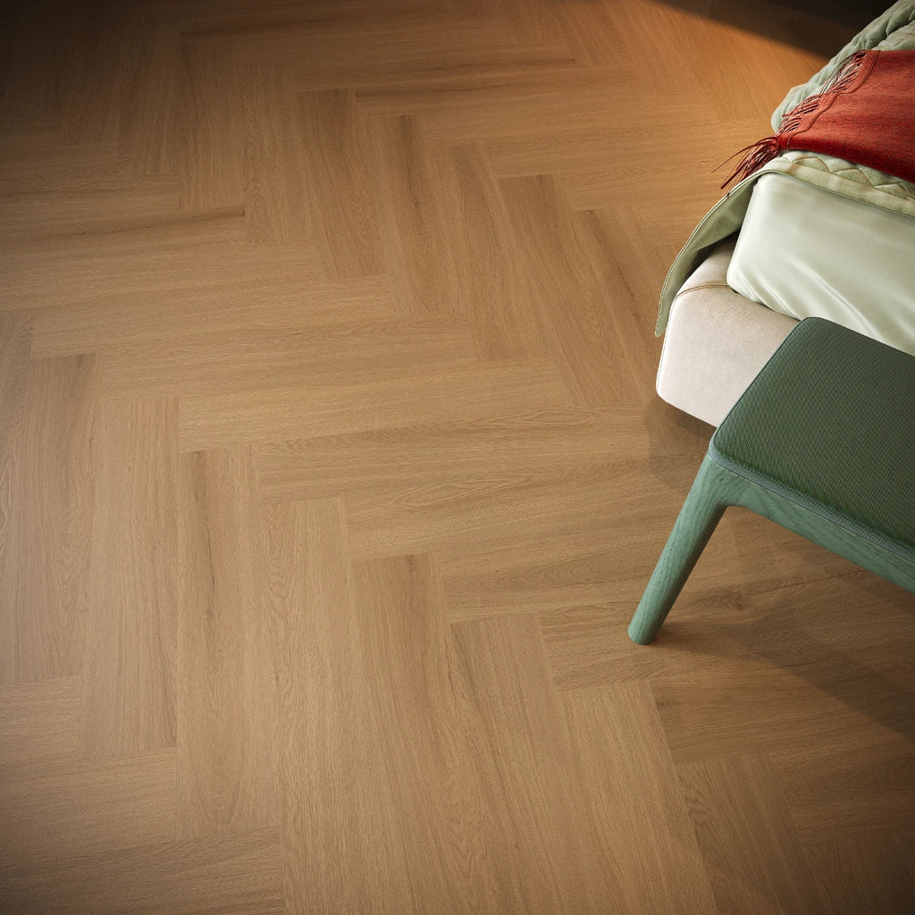 Saffier Avenue Palm Oak Visgraat Plak - PVC