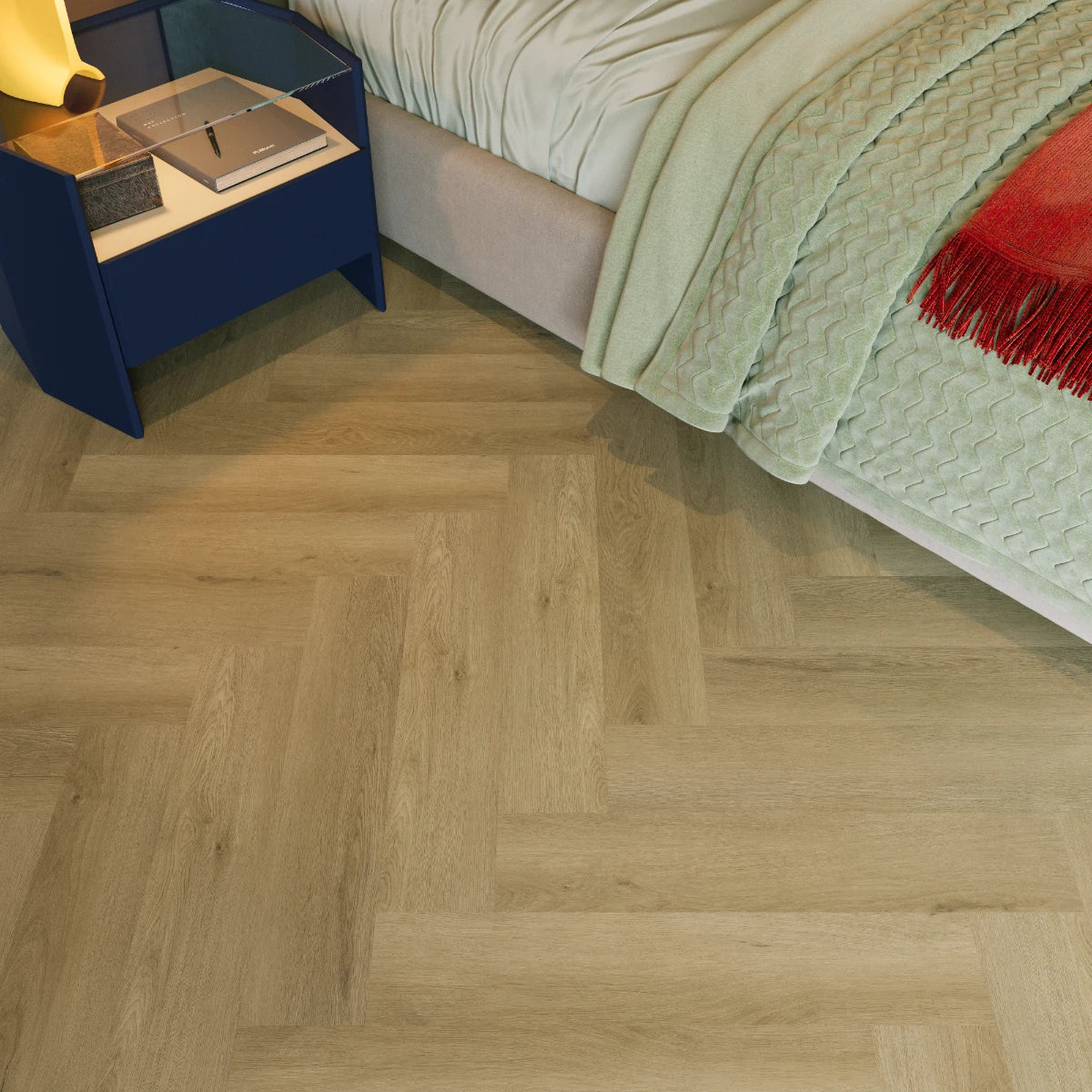 Saffier Avenue Jacksonville Oak Visgraat Klik - PVC