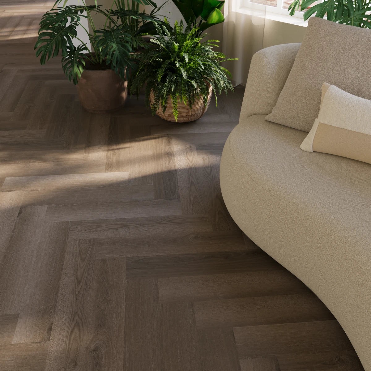 Saffier Avenue Venice Oak Visgraat Klik - PVC