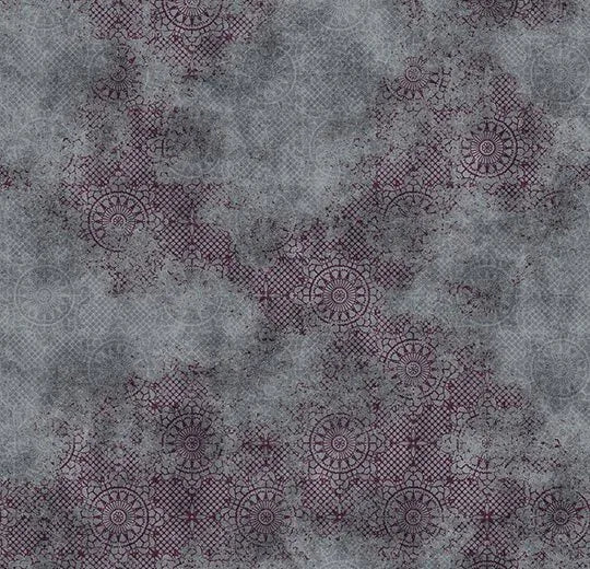 Forbo Flotex H&L Geometric Graphic - 230005 Heritage Faded Grenat