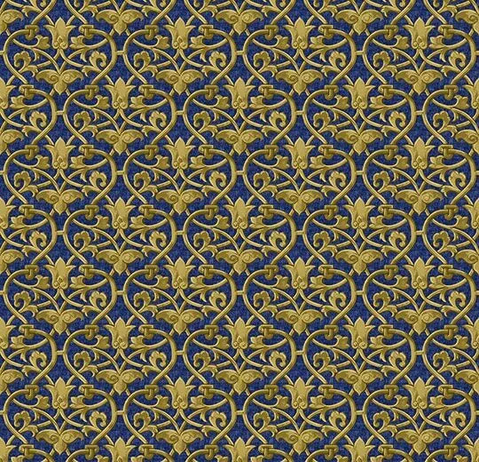 Forbo Flotex H&L Floral - 256005 Versailles Sapphire