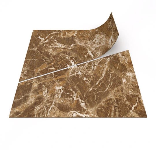 Forbo Allura DR5 Material 2023 - 63782DR5 ochre marble trapezoid (50x50 cm)