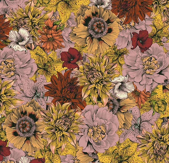 Forbo Flotex Vision FR digital library - 270006FR Flower rhapsody rust