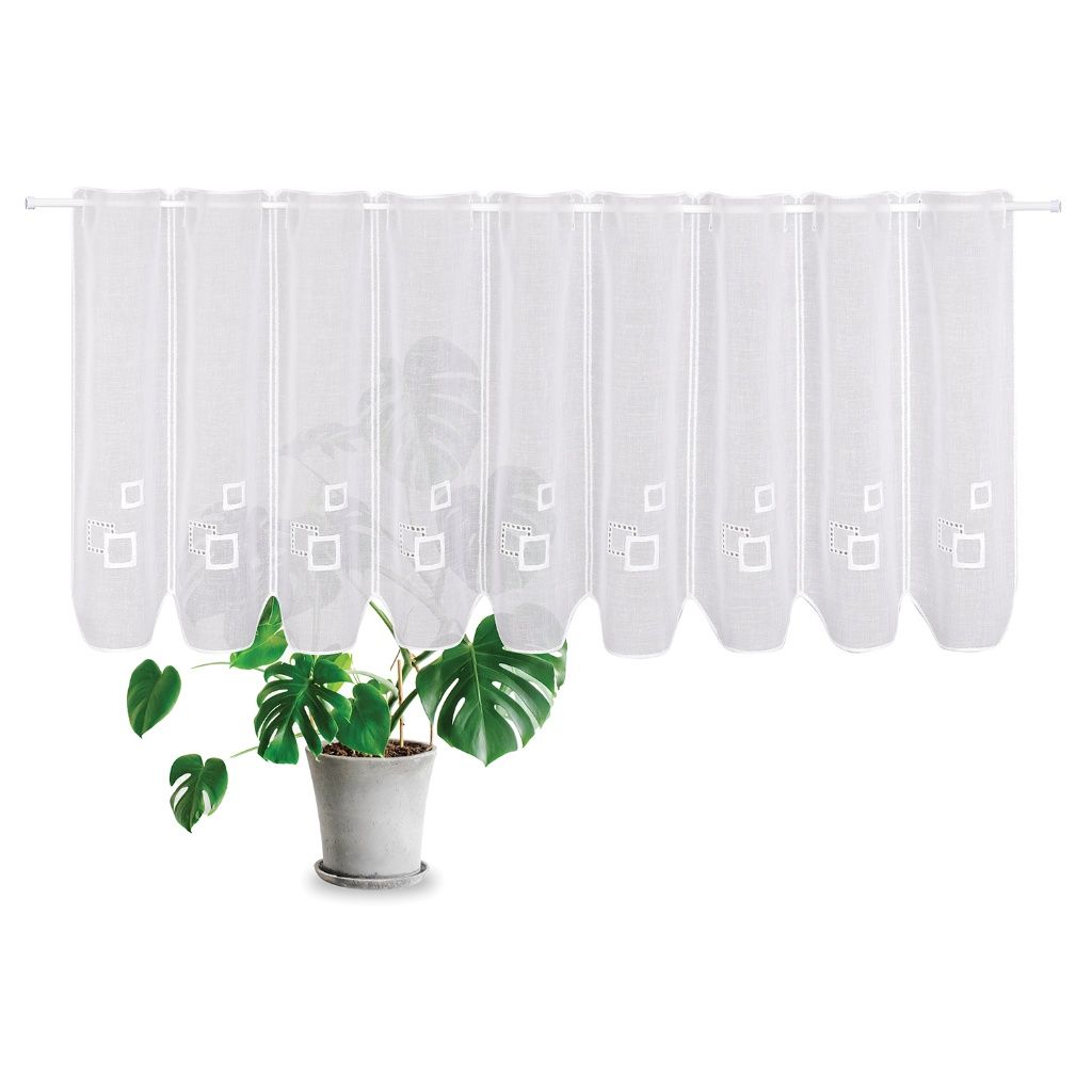 Gerster 41074 0001 wit - 45 x 145 cm (hoogte x breedte)