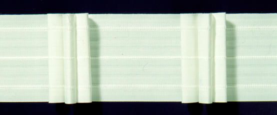 Gerster 6366 7-Taschenband 80mm, 220%, weiß - 80 mm bandbreedte