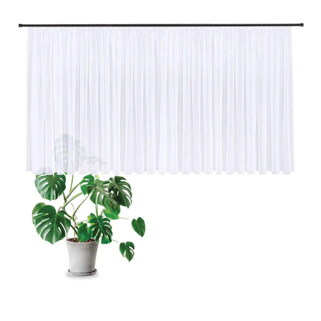 Gerster 40937 0001 wit - 150 x 600 cm (hoogte x breedte)