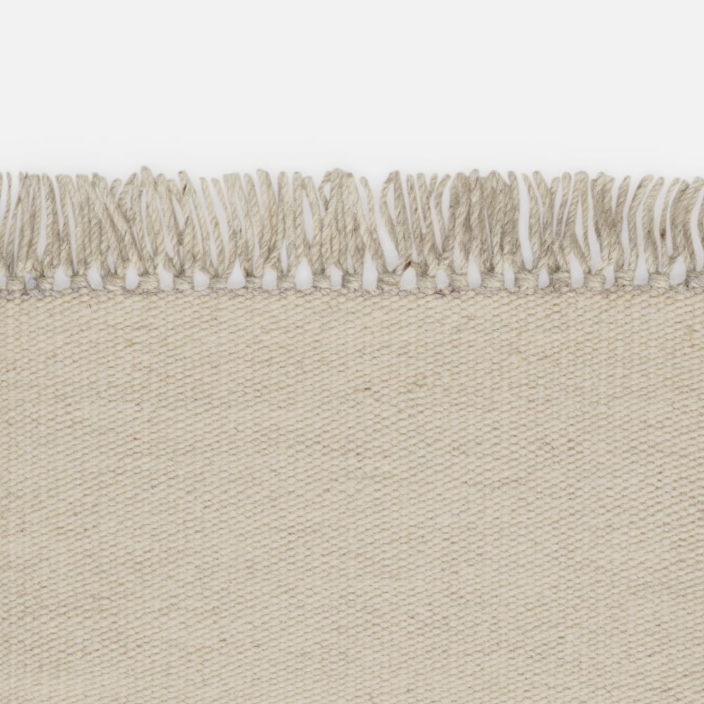 Kvadrat Kelim Naturally Coloured Fringes 7002 - op maat