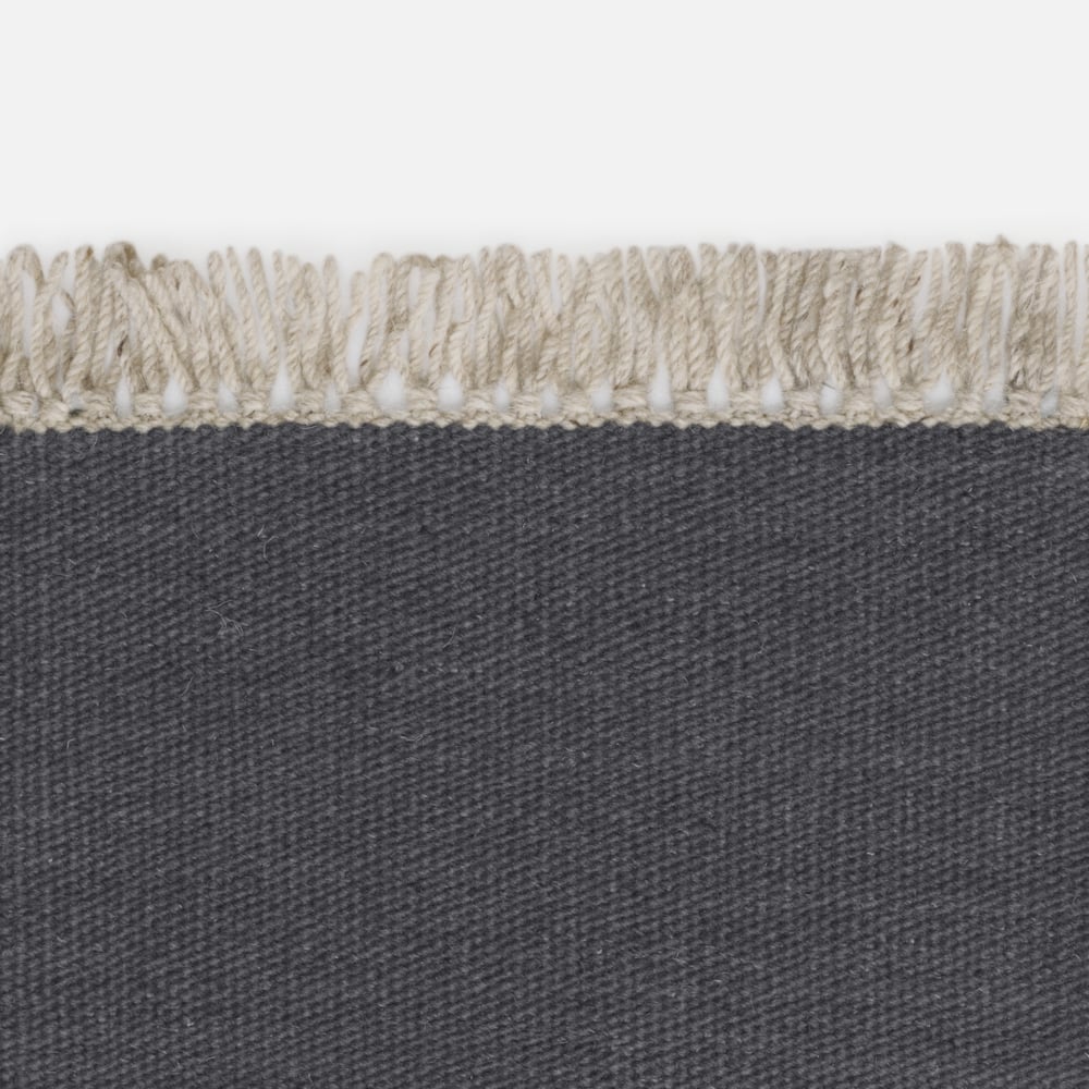 Kvadrat Kelim Naturally Coloured Fringes 7033 - op maat