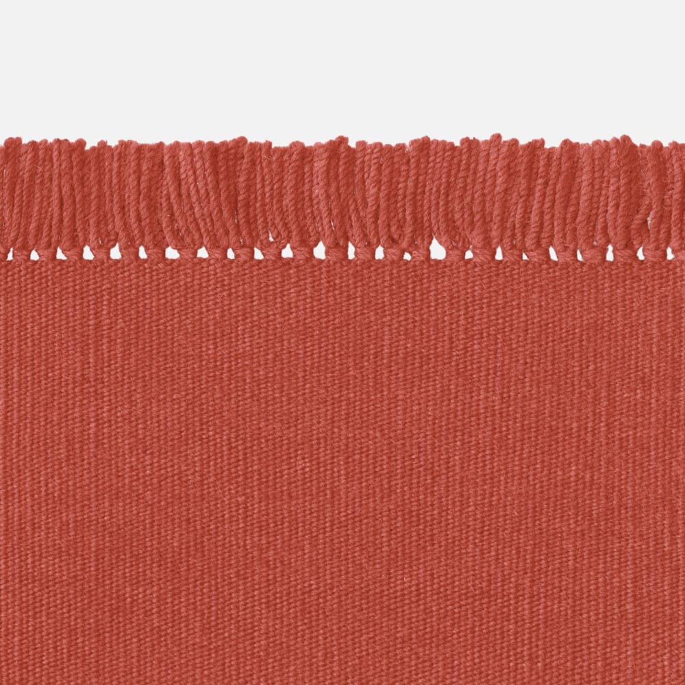 Kvadrat Kelim Coloured Fringes 4040 - op maat