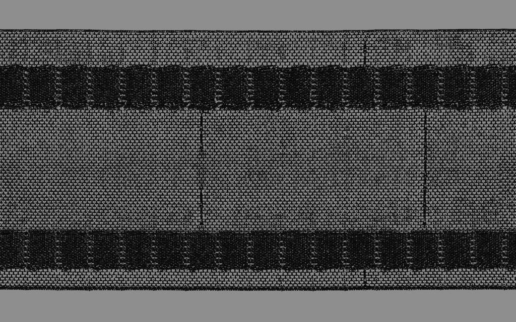 Gerster 61130 Wellenband 80mm, schwarz schwarz zwart - 80 mm bandbreedte