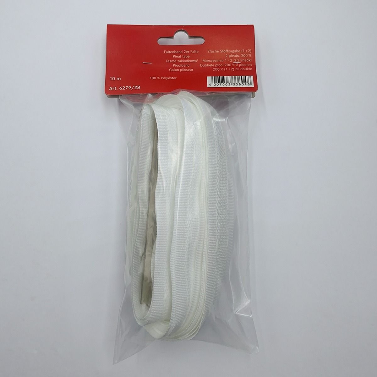 Gerster 6279 Faltenband 26mm, 200%, weiß - 26 mm bandbreedte - verpakking 1