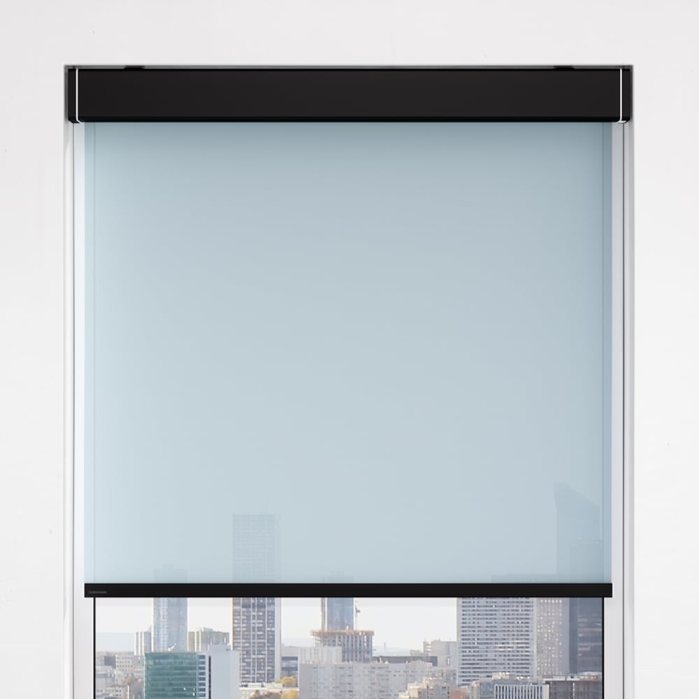 Kvadrat Closed cassette Small - op maat - voorbeeld PowdercoatedBlack White