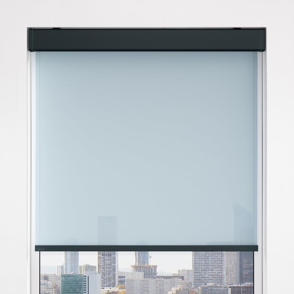 Kvadrat Closed cassette Small - op maat - voorbeeld PowdercoatedGrey Green
