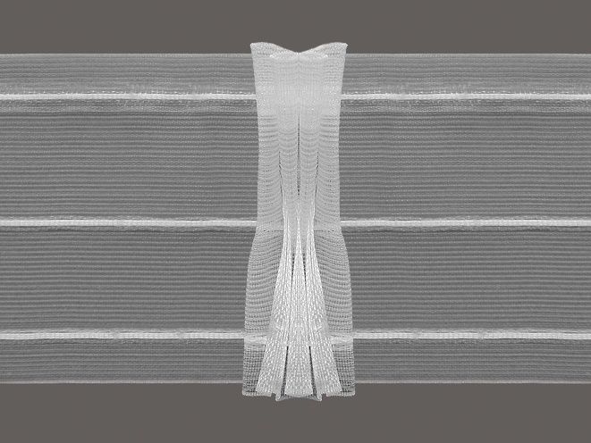 Gerster 6170 Schmuck-Faltenband 80mm trans - 80 mm bandbreedte