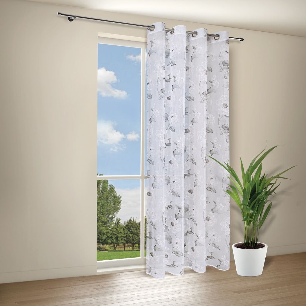 Gerster 41051 0840 lichtgrijs - 235 x 140 cm (hoogte x breedte)