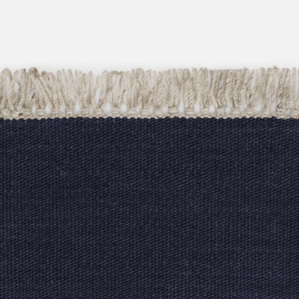 Kvadrat Kelim Naturally Coloured Fringes 7031 - op maat