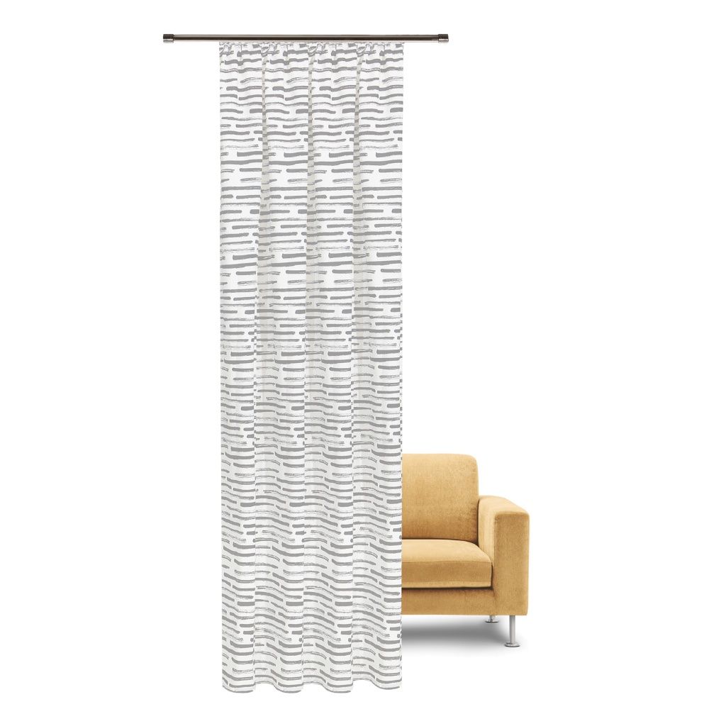 Gerster 40705 0840 lichtgrijs - 245 x 140 cm (hoogte x breedte)