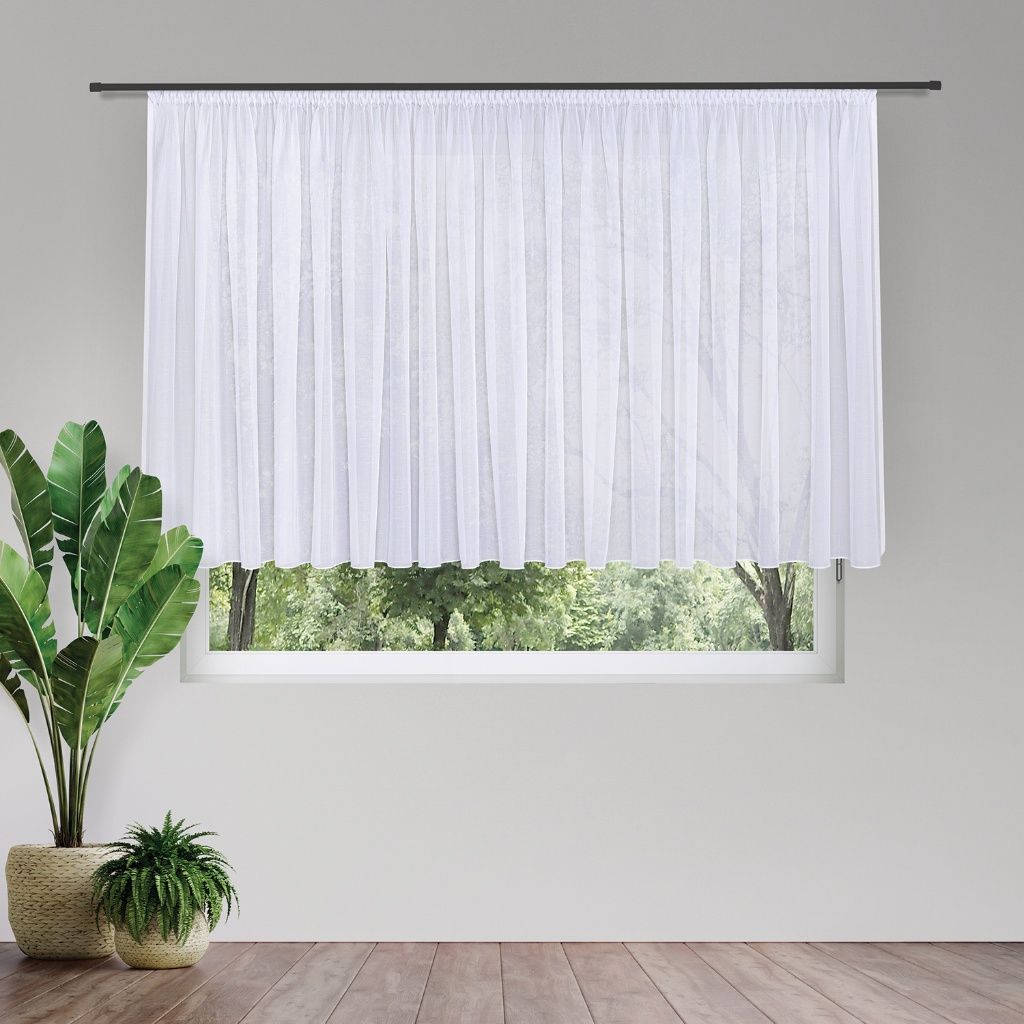 Gerster 40789 0001 wit - 150 x 450 cm (hoogte x breedte)
