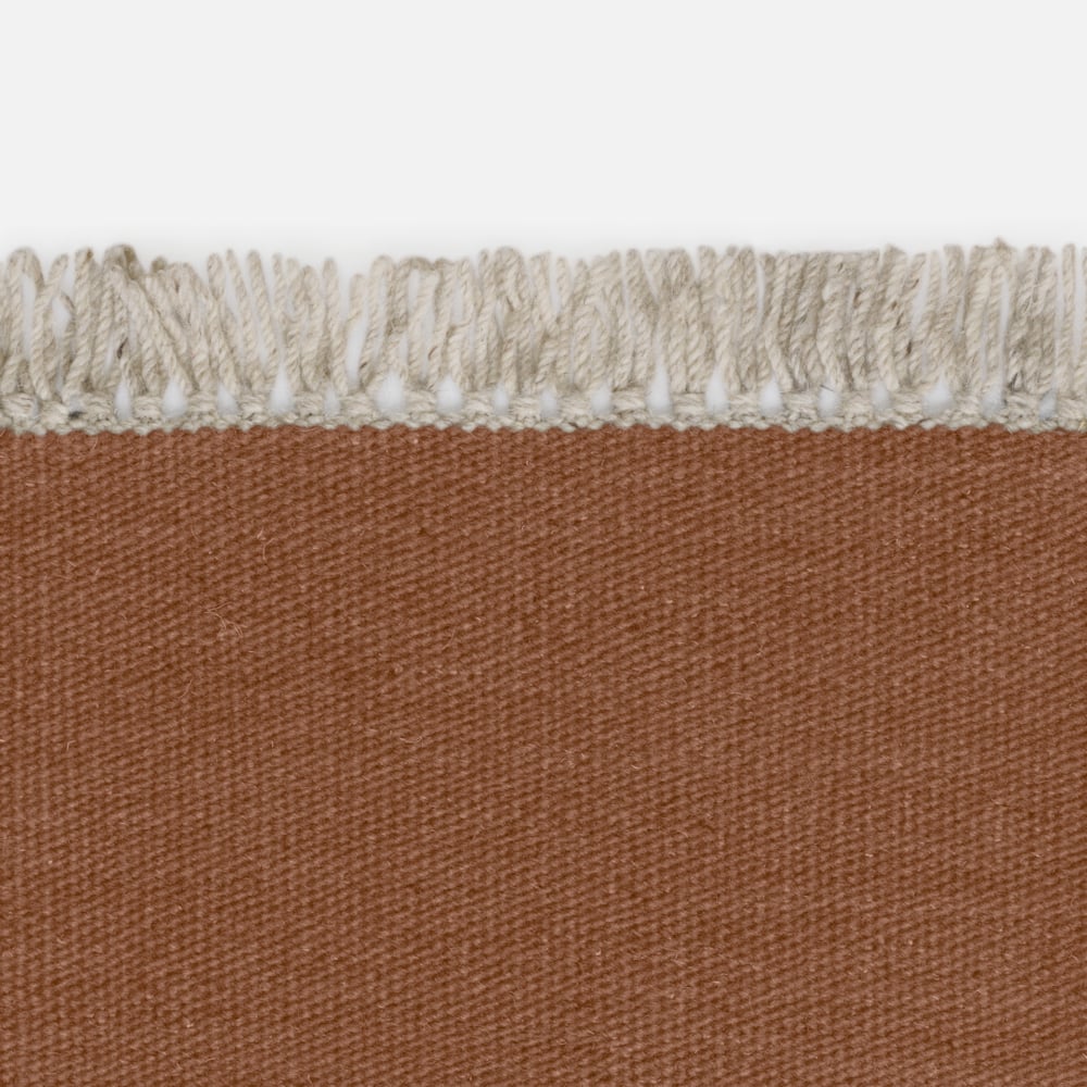 Kvadrat Kelim Naturally Coloured Fringes 7046 - op maat