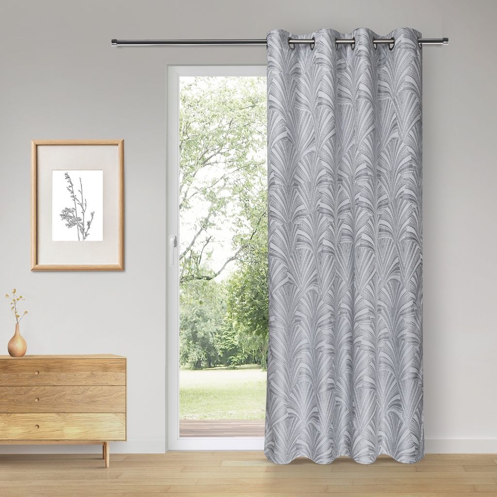 Gerster 41173 0840 lichtgrijs - 245 x 140 cm (hoogte x breedte)