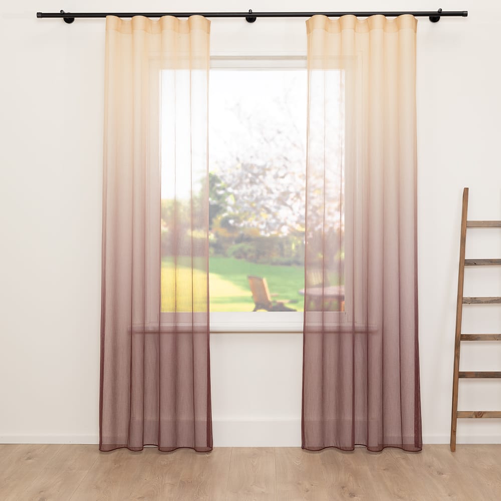 Design – Goud met bordeauxrood – 75 — 307 cm