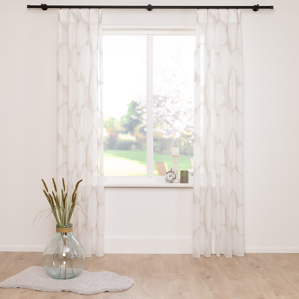 Dina – Off White met Taupe – 21 — 330 cm
