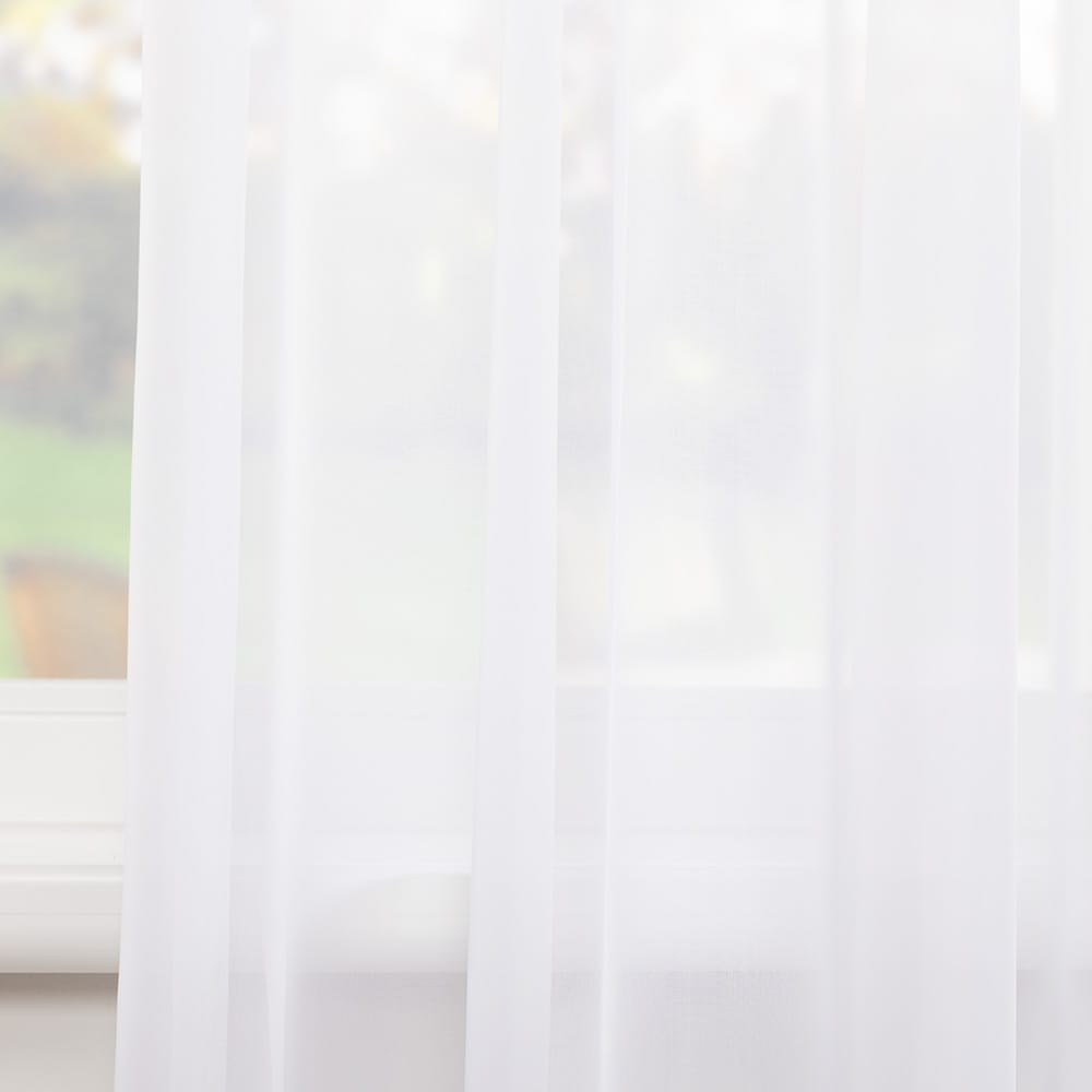 Easycare voile – Wit — 300 cm