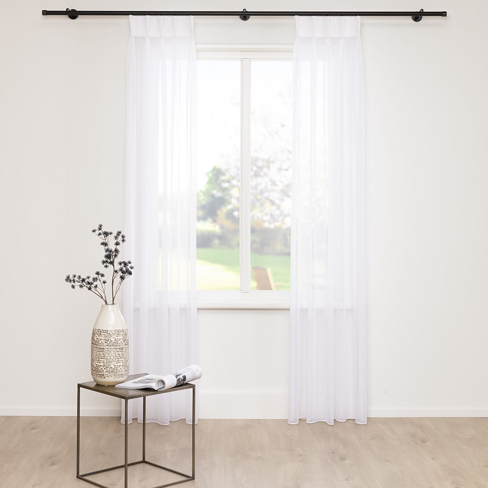 Easycare voile – Wit — 300 cm