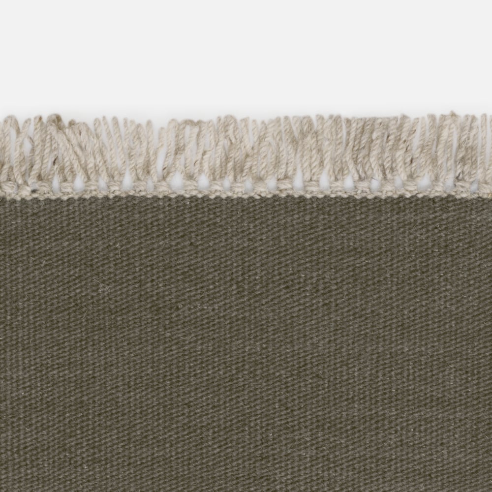 Kvadrat Kelim Naturally Coloured Fringes 7074 - op maat
