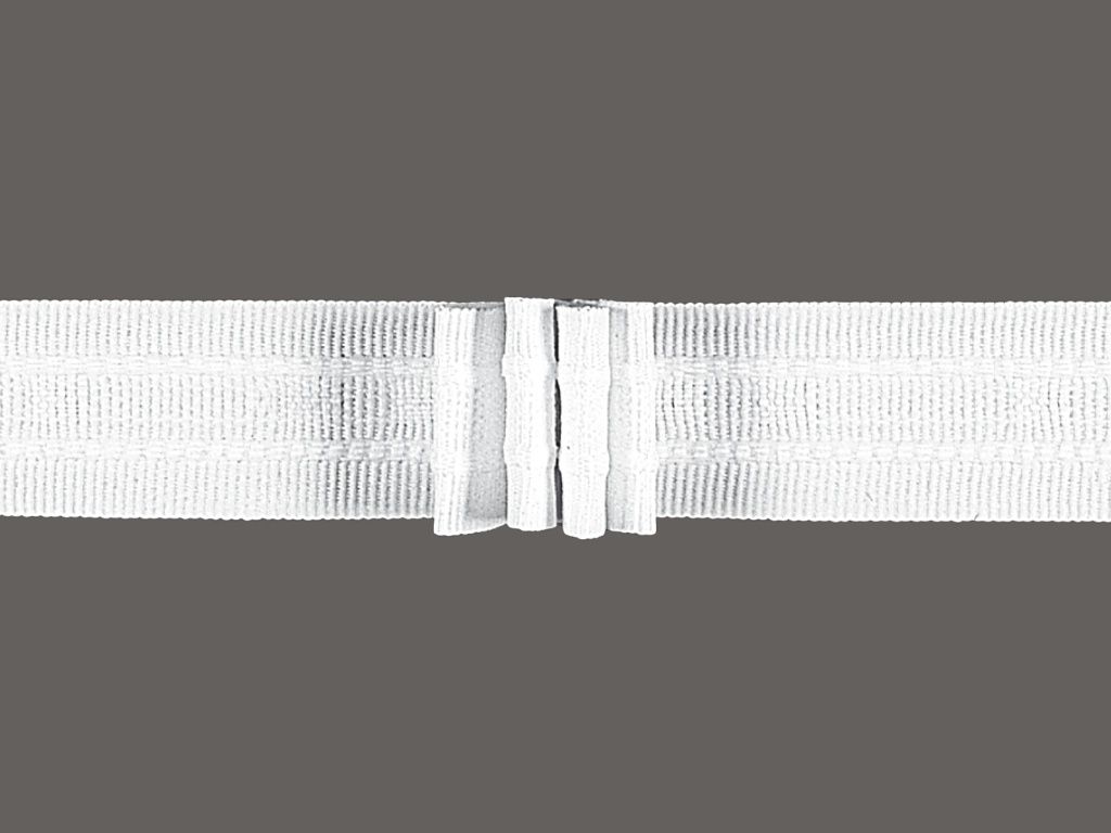 Gerster 6695 Faltenband 22mm, 300%, weiß - 22 mm bandbreedte
