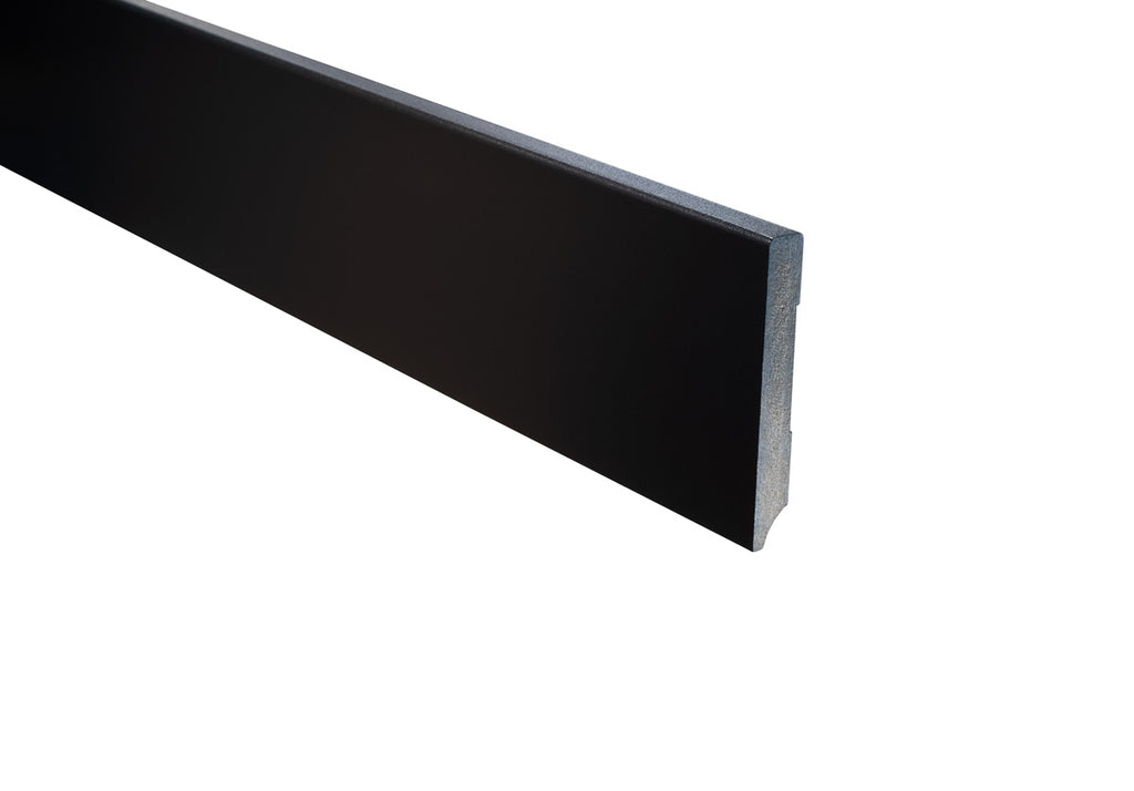 MDF plint – Zwart voorgelakt 90 x 12 mm