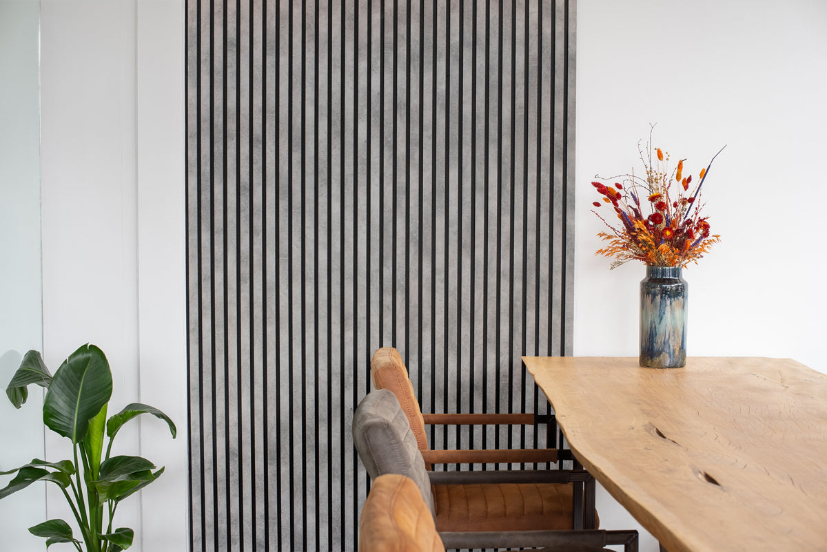 Floer Akupanel Wandpanelen -- Beton Grijs 240cm