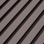 Detail van lamellen met donkere tussenruimten.