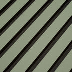 Detail van lamellen met donkere tussenruimten.