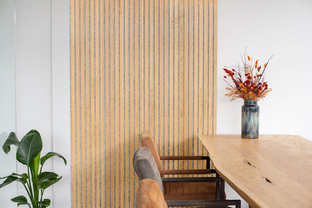 Floer Akupanel Wandpanelen -- Onbehandeld Eiken Grijs 240cm