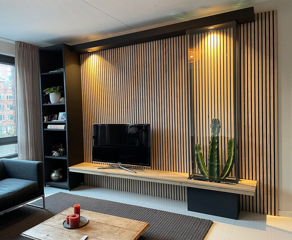 Floer Akupanel XL wandpanelen – Onbehandeld Eiken