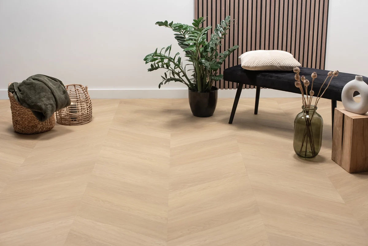 Floer Hongaarse Punt PVC – Natuur Eiken