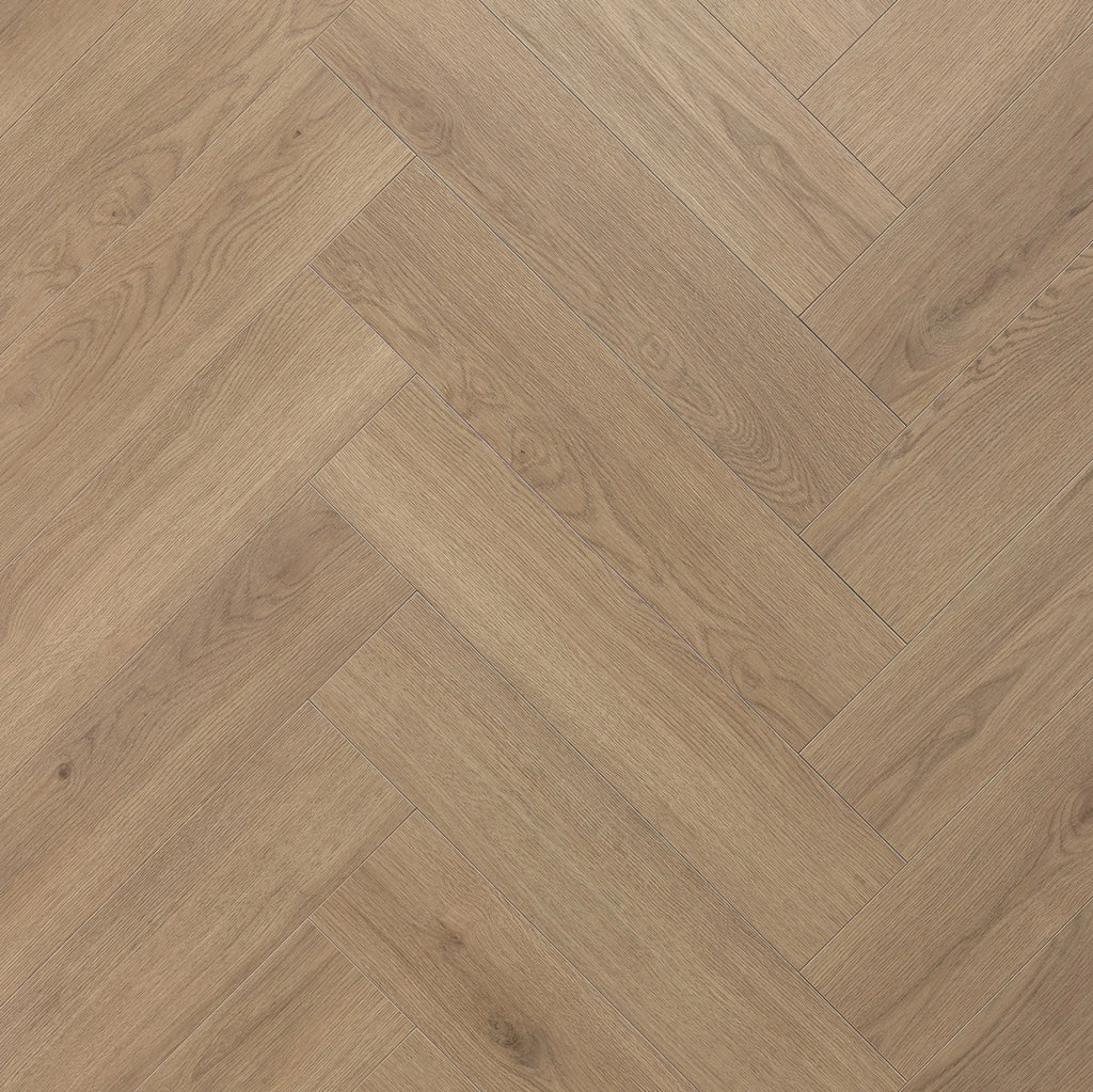Floer Hybride Laminaat Visgraat – Grijsbeige Eiken