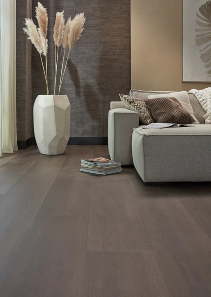 Floer Landhuis Click PVC - Donkere Eik