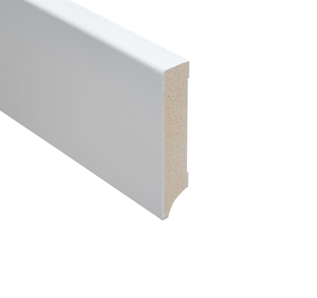 MDF plint – Wit Gegrond 70 x 15 mm