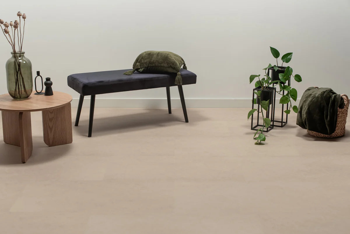Floer Tegel Click PVC – Betonlook Beige