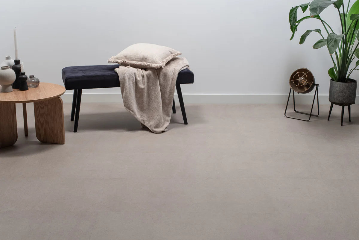 Floer Tegel Click PVC – Betonlook Greige