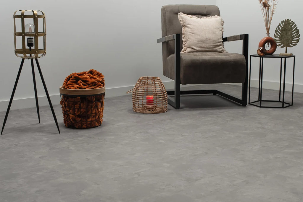 Floer Tegel PVC – Betonlook Grijs