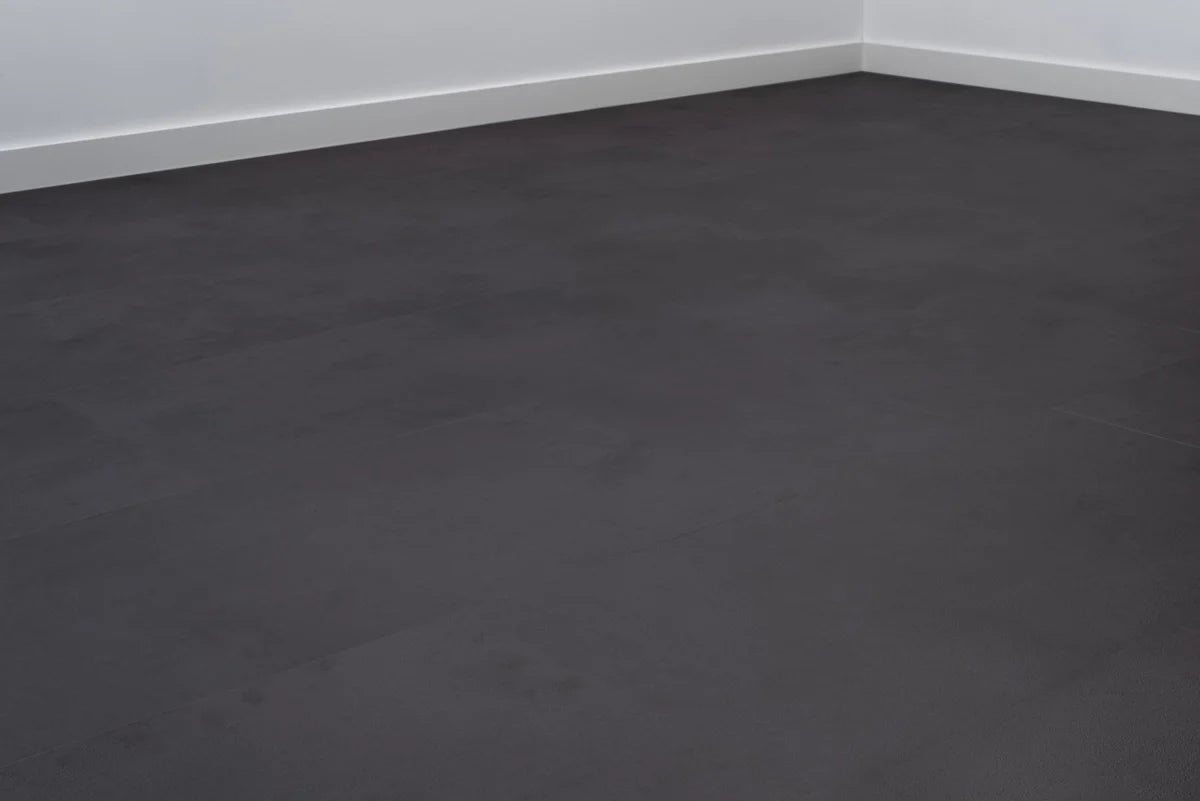 Floer Tegel PVC – Betonlook Zwart