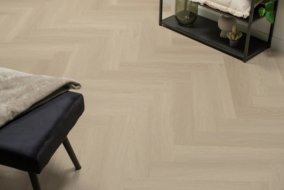 Floer Visgraat Click PVC – Beige Eiken